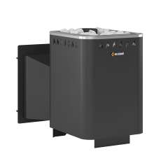 Печь для бани Везувий Русичъ Антрацит 16 Панорама в Пинске