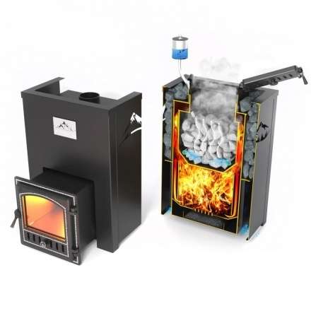 Печь для бани Везувий Эверест Inox 20 (205) под облицовку в Пинске