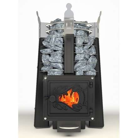 Печь для бани Добросталь Августа стоун стронг со стеклянной дверкой Амазонка бай фото в Пинске