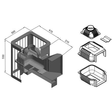 Печь для бани Этна Магма 14 (ДТ-3) в Пинске