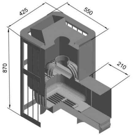 Печь для бани Этна Шторм 18 (ДТ-4С) в Пинске