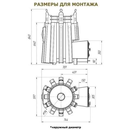 Печь для бани Добросталь Екатерина Великая в Пинске