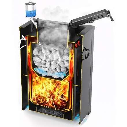 Печь для бани Везувий Эверест Inox 20 (281) в Пинске