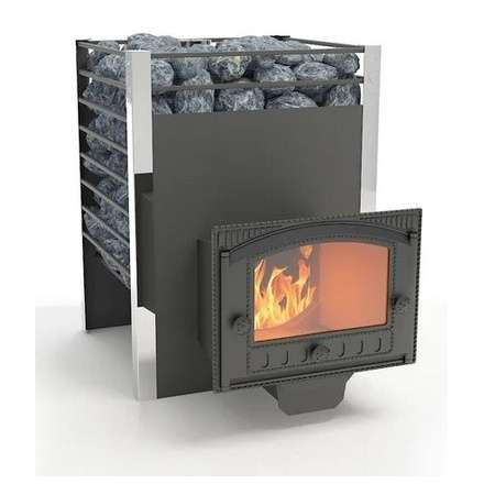 Печь для бани Добросталь Жара-люкс 20 панорамная дверка Амазонка бай фото в Пинске