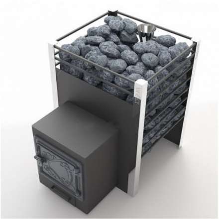 Печь для бани Добросталь Жара-люкс 30 чугунная дверка Амазонка бай фото в Пинске