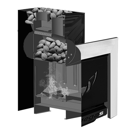 Банная печь Пегас 16 со стеклом конвекция в Пинске