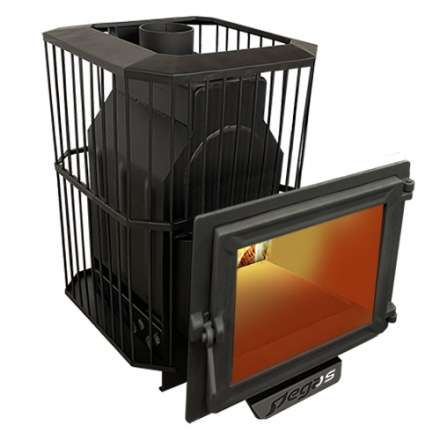 Банная печь Пегас 16 панорама сетка фото в Пинске