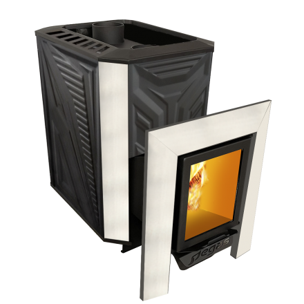 Банная печь Пегас 26 нерж со стеклом конвекция амазонка бай фото в Пинске