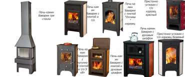Стальная печь-камин со стеклом Бавария Эко угловая с плитой одна конфорка фото купить в Пинске в Пинске