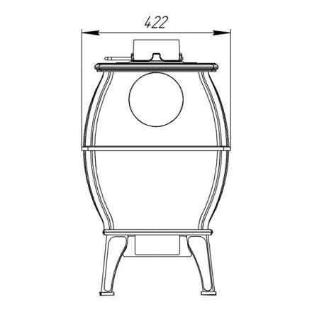 Купить Печь-камин Печь-камин ProMetall Бахта (черная) чугун в Пинске Амазонка бай фото в Пинске