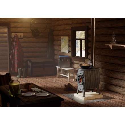 Купить Печь-камин Печь-камин ProMetall Бахта (черная) чугун в Пинске Амазонка бай фото в Пинске