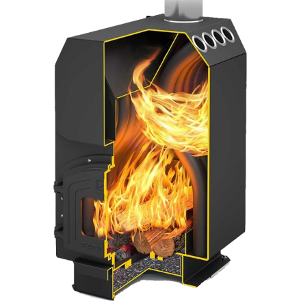 Отопительная печь Теплодар ТОП-200 ДЧ в Пинске