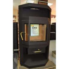 Купить стальную печь-камин со стеклом Мета-Бел Ока в Пинске фото в Пинске