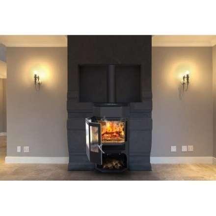 Стальная печь-камин Сибирь 8 фото в Пинске