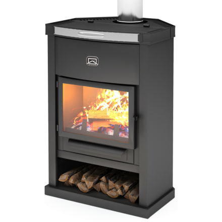 Печь-камин Теплодар ОВ-120 (угловой) Амазонка бай фото в Пинске