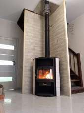 Купить стальной недорогой камин с шамотом Мета-Бел Амур в Пинске фото в Пинске