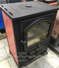 Купить Печь-камин Везувий ПК-01 (205) с плитой и т/о красн.12 кВт в Пинске в Пинске