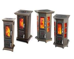 Недорогая стальная печь Термофор Статика Секста, чёрная бронза фото серия в Пинске