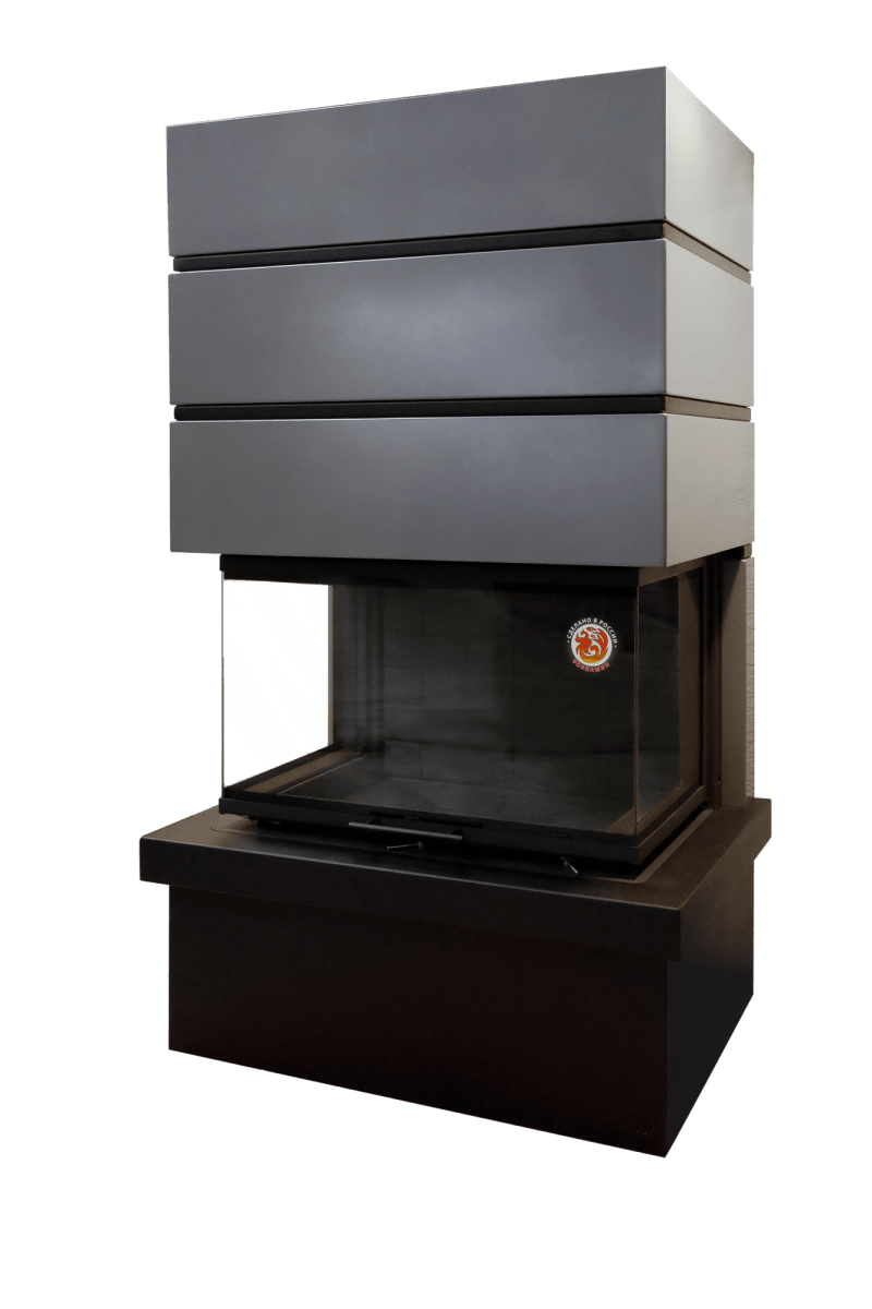 Камин Родос 800 черный Амазонка бай фото в Пинске