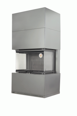 Камин Родос 800 ГРАФИТ шамот черный в Пинске