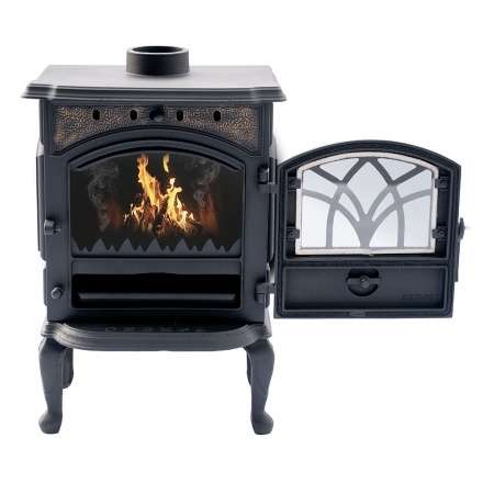 Печь-камин Сибирь 7 чугунная фото в Пинске