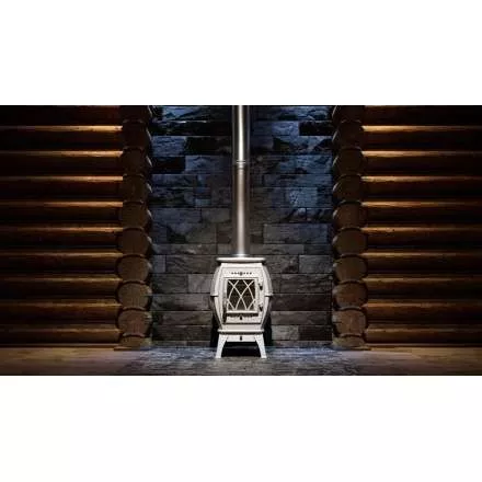 Купить Печь-камин Печь-камин ProMetall Бахта (серая) чугун в Пинске Амазонка бай фото в Пинске