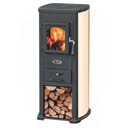 Печь-камин Blist Ekonomik Lux N чугунная дверца серый фото в Пинске