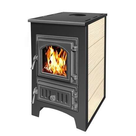 Печь-камин Везувий ПК-01 (270) бежевый 9 кВт Амазонка бай фото в Пинске