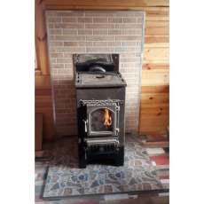 Купить Печь-камин Везувий ПК-01 (270) с плитой и т/о бежевая 9 кВт в Пинске в Пинске