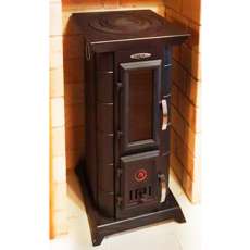 Недорогая стальная печь Термофор Статика Тетра, чёрная бронза фото в Пинске