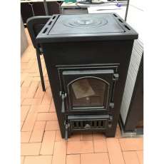 Купить Печь-камин Везувий ПК-01 (270) с плитой и т/о красный 9 кВт в Пинске в Пинске