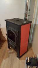 Купить Печь-камин Везувий ПК-01 (270) с плитой и т/о красный 9 кВт в Пинске в Пинске