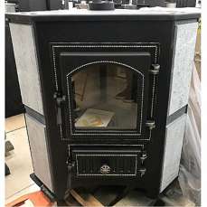 Купить печь-камин Везувий ПК-01 (220) с конфоркой угловой талькохлорит в Пинске фото в Пинске