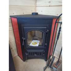 Купить Печь-камин Везувий ПК-01 (220) с конфоркой угловой красный 9 кВт в Пинске в Пинске