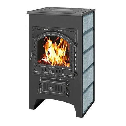 Печь-камин Везувий ПК-02 (205) с плитой талькохлорит 12 кВт Амазонка бай фото в Пинске