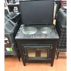 купить Печь-камин Везувий ПК-04 (240) с плитой беж 12 кВт в Пинске в Пинске