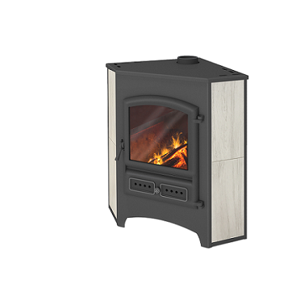 Камин ЭТНА (БКД) угловой Бежевый ф115 мм купить в Пинске