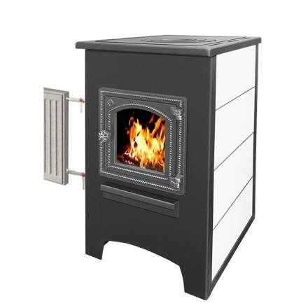 Камин ЭТНА (ДТ-4С) с плитой и теплообменником Амазонка бай фото в Пинске