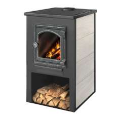 Камин ЭТНА (ДТ-4С) с плитой для дома и дачи Амазонка бай фото в Пинске