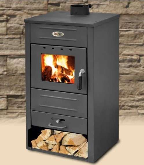 Печь-камин Blist B2 E с водяным контуром Амазонка бай фото в Пинске