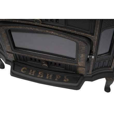 Стильная печь-камин Сибирь 10 чугунная Фото в Пинске