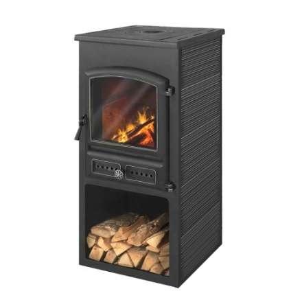 Печь-камин ЭТНА (БКД) с плитой Амазонка бай фото в Пинске