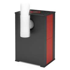 Стальной камин со стеклом Теплодар Твист фото в Пинске