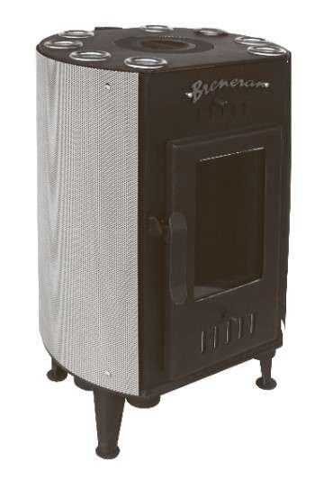 Печь отопительная Бренеран-Канадка плюс АОТ-04 в сетке серебро в Пинске