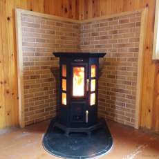 Отопительная печь Термофор Статика Квинта, чёрная бронза фото в Пинске