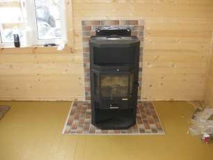 Купить большой камин с шамотом Мета-Бел Ангара-Аква в Пинске фото в Пинске