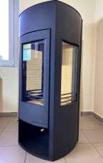 Купить стальной камин со стеклом Мета-Бел Неман в Пинске фото в Пинске