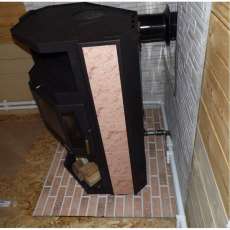 Купить стальной камин с теплообменником Мета-Бел АОТВ 9.0-03 Печора-Аква в Пинске фото в Пинске