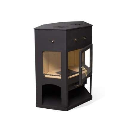 Печь-камин Мета-Бел АОТ 11.0 (в модификации Енисей с плитой) в Пинске