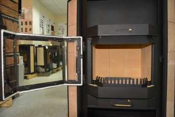 Купить недорогой камин с шамотом Печора Мета Бел в Пинске фото в Пинске